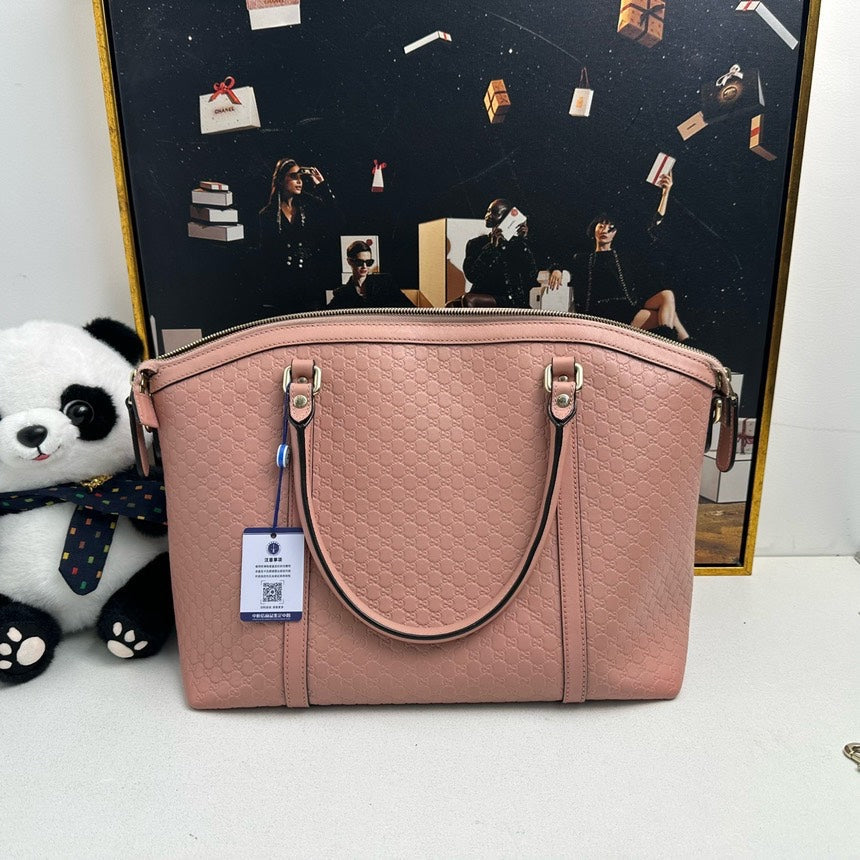 Gucci Soho Pink Leather Satchel Bag