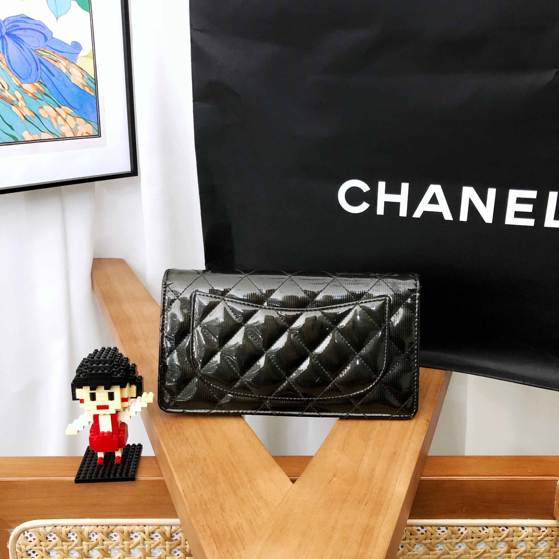 Chanel Quilted Black Wallet