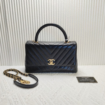 Top Quality Chanel Coco Handle Calfskin Bag Black Top Handle Bag 11824969