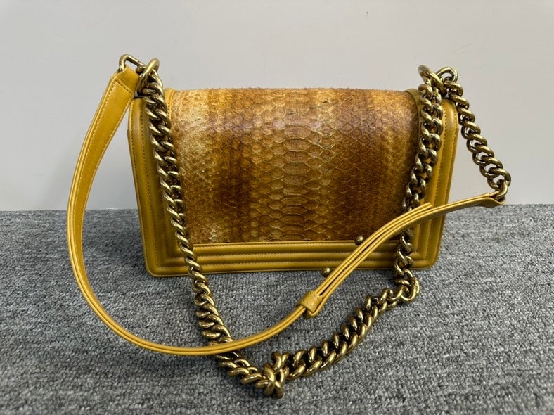 Top Quality Chanel Le Boy Yellow Shoulder Bag