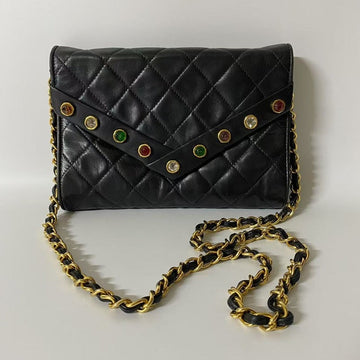 Top Quality Chanel WOC Black Quilted Leather Crossbody Bag
