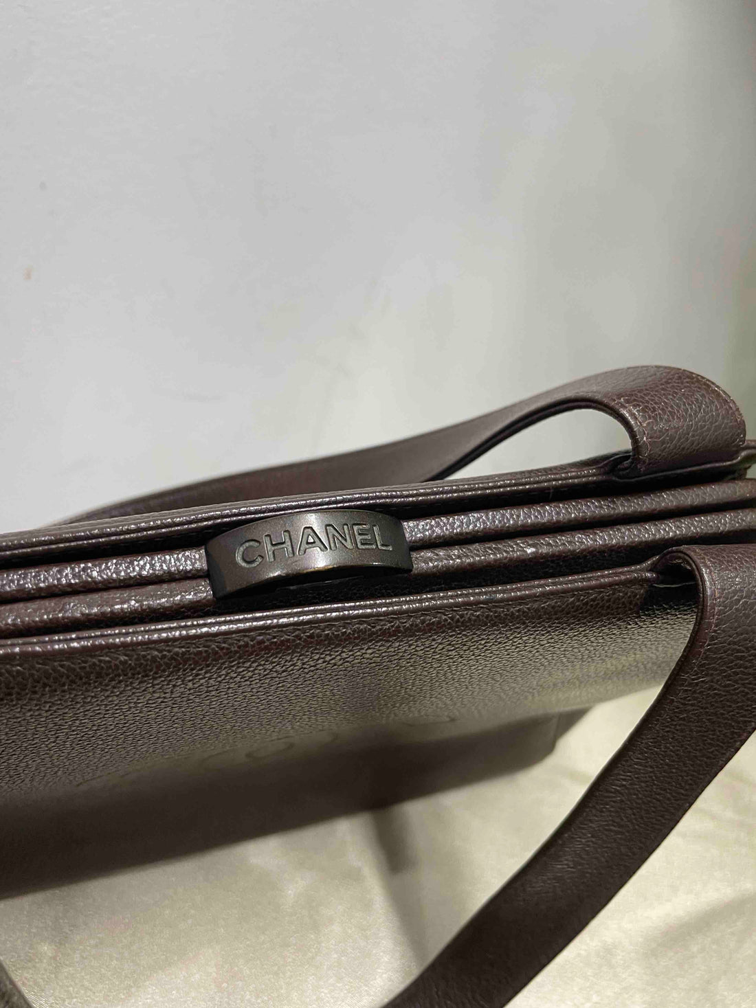Top Quality Chanel  Brown Leather Shoulder Bag