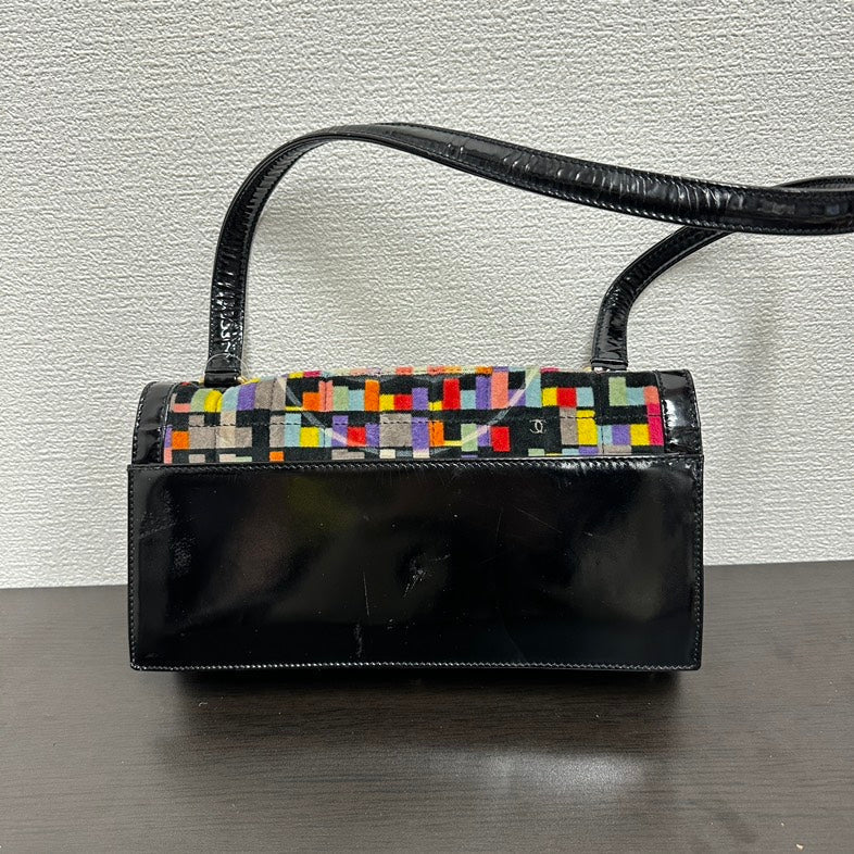 Top Quality Chanel V5717 Multicolor Canvas Shoulder Bag