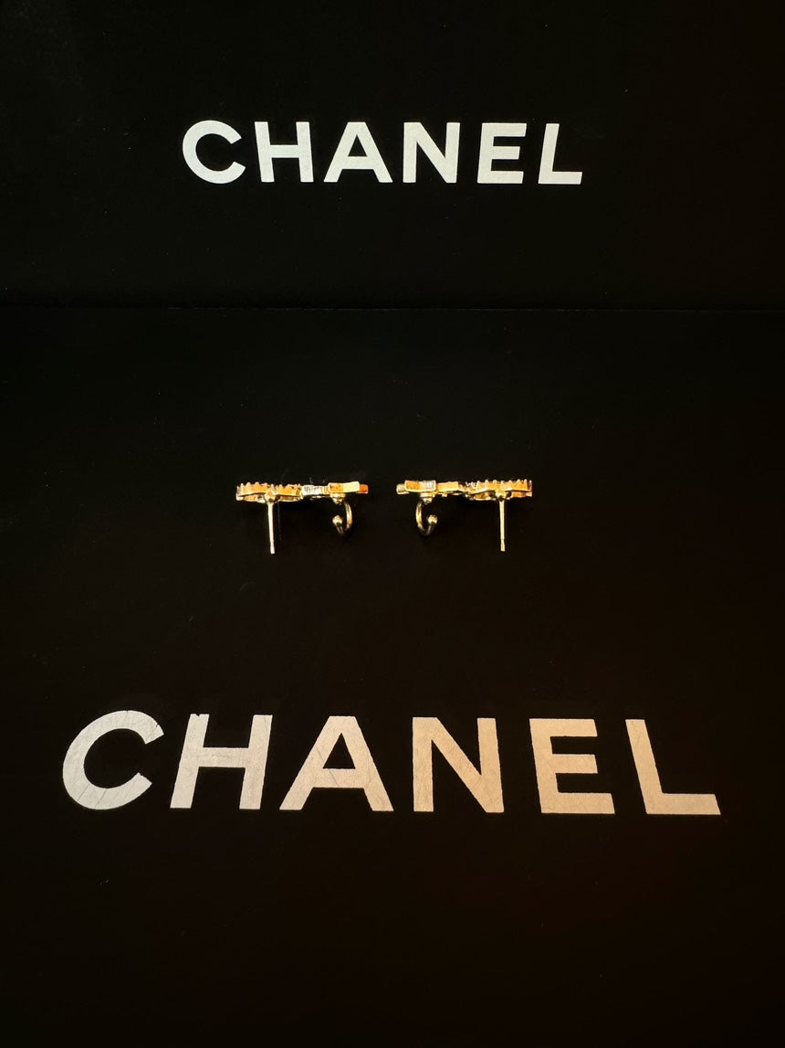 Top Quality Chanel 22s Star Earrings Ear Bone Rings CC Stars No.5 Gold Earrings