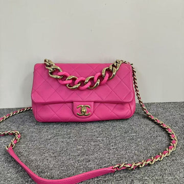 Top Quality Chanel Classic Flap Bag Pink Shoulder Bag