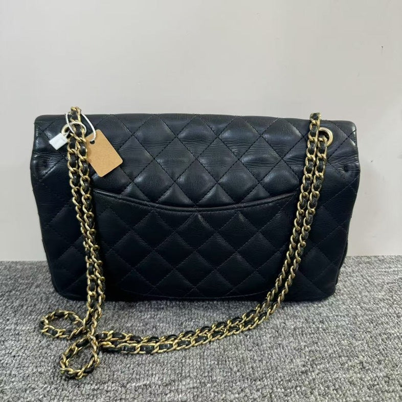 Top Quality Chanel Quilted Black Leather Shoulder Bag