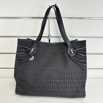 Fendi 1001 Tote Bag Black Canvas