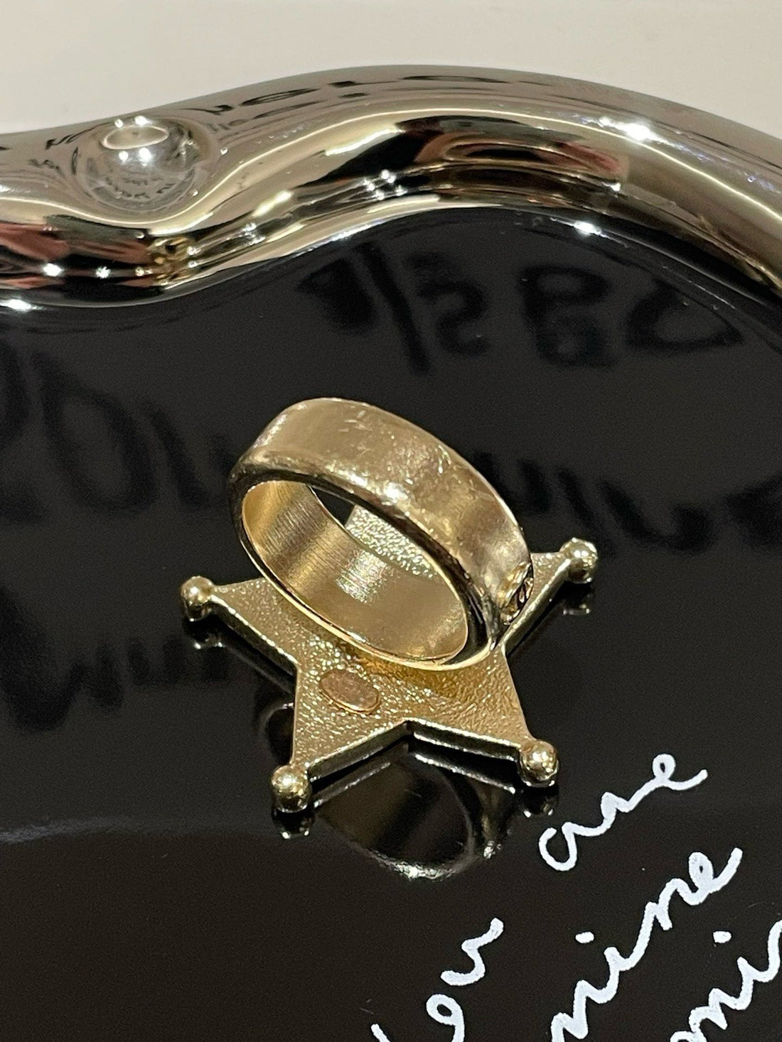 Top Quality Chanel Dallas Star Ring Silver Ring Size 6