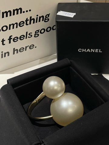 Top Quality Chanel  Pearl Bracelet 17cm Gold #13430