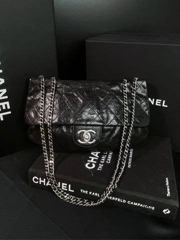 Top Quality Chanel Caviar Limited Flap Bag Black Shoulder Bag