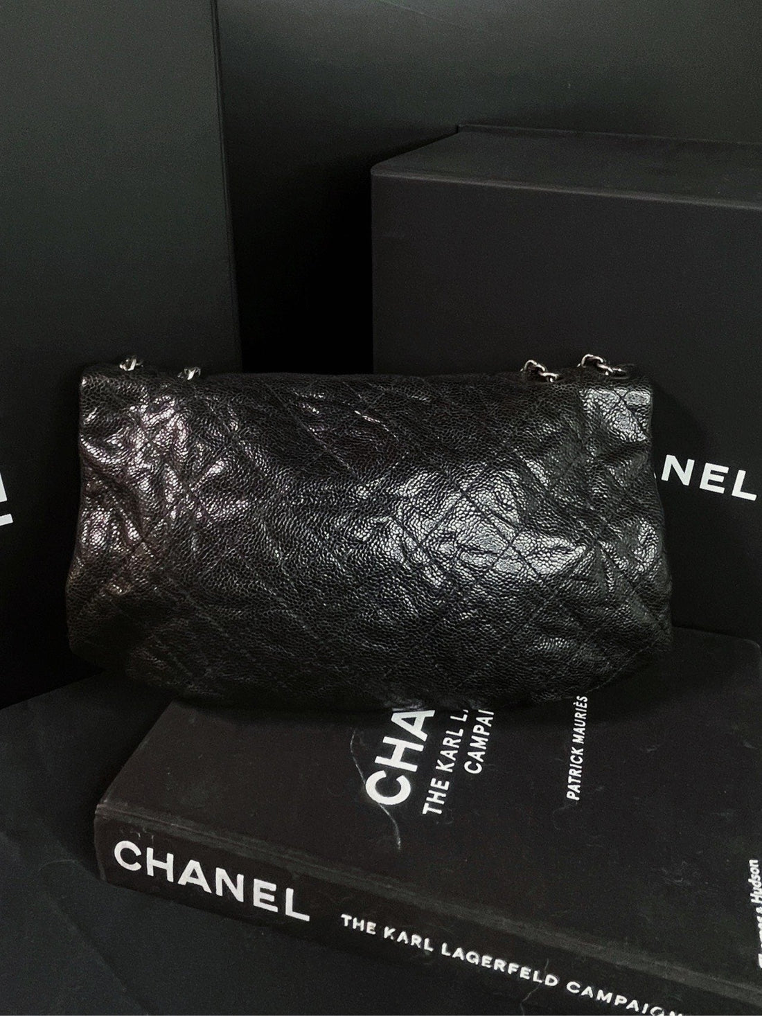 Top Quality Chanel Caviar Limited Flap Bag Black Shoulder Bag