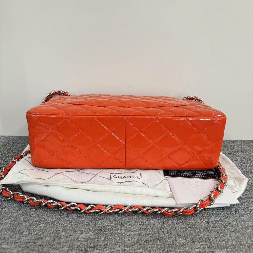 Top Quality Chanel Classic Flap CF Bag SJZ2-23 Orange Shoulder Bag
