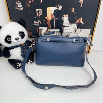 Fendi By The Way Satchel Bag in Blue Leather - Pre-Loved, Style 12119307
