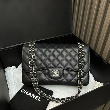 Chanel Classic Flap Black Leather Shoulder Bag