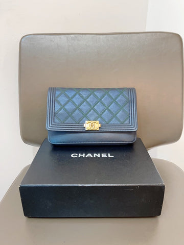 Chanel  WOC Limited Edition Black Wallet on Chain with Box