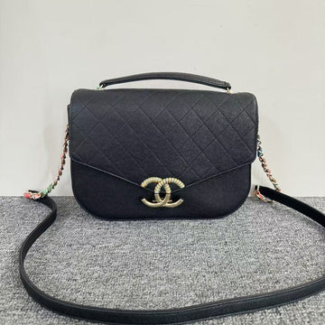 Chanel Flap Bag Quilted Black Leather Shoulder Bag