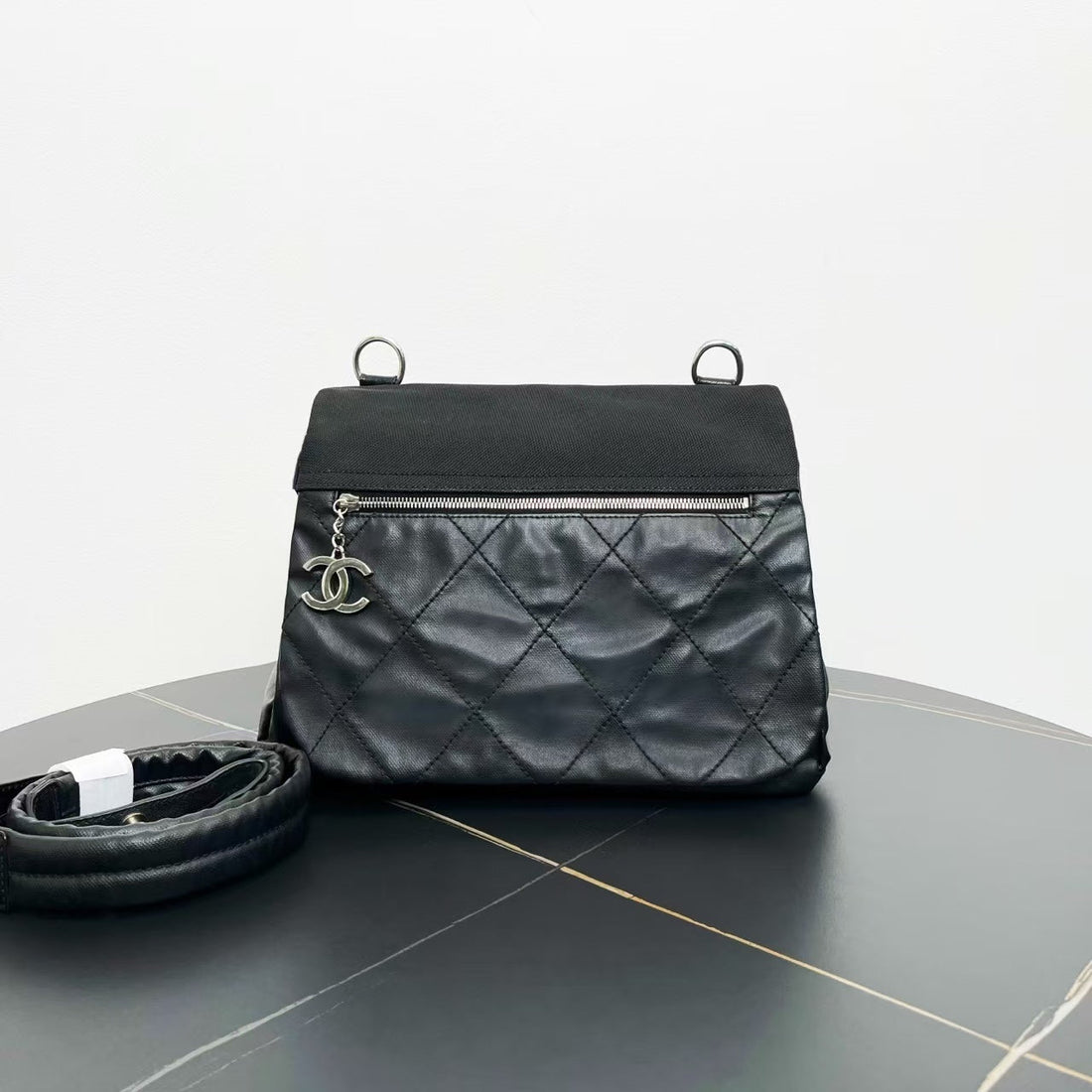 Top Quality Chanel Black Quilted Leather Shoulder Bag