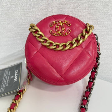 Chanel 19 Calfskin Pink 2way Chain Bag -  Chanel Crossbody Shoulder Bag