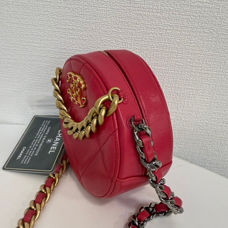Chanel 19 Calfskin Pink 2way Chain Bag -  Chanel Crossbody Shoulder Bag