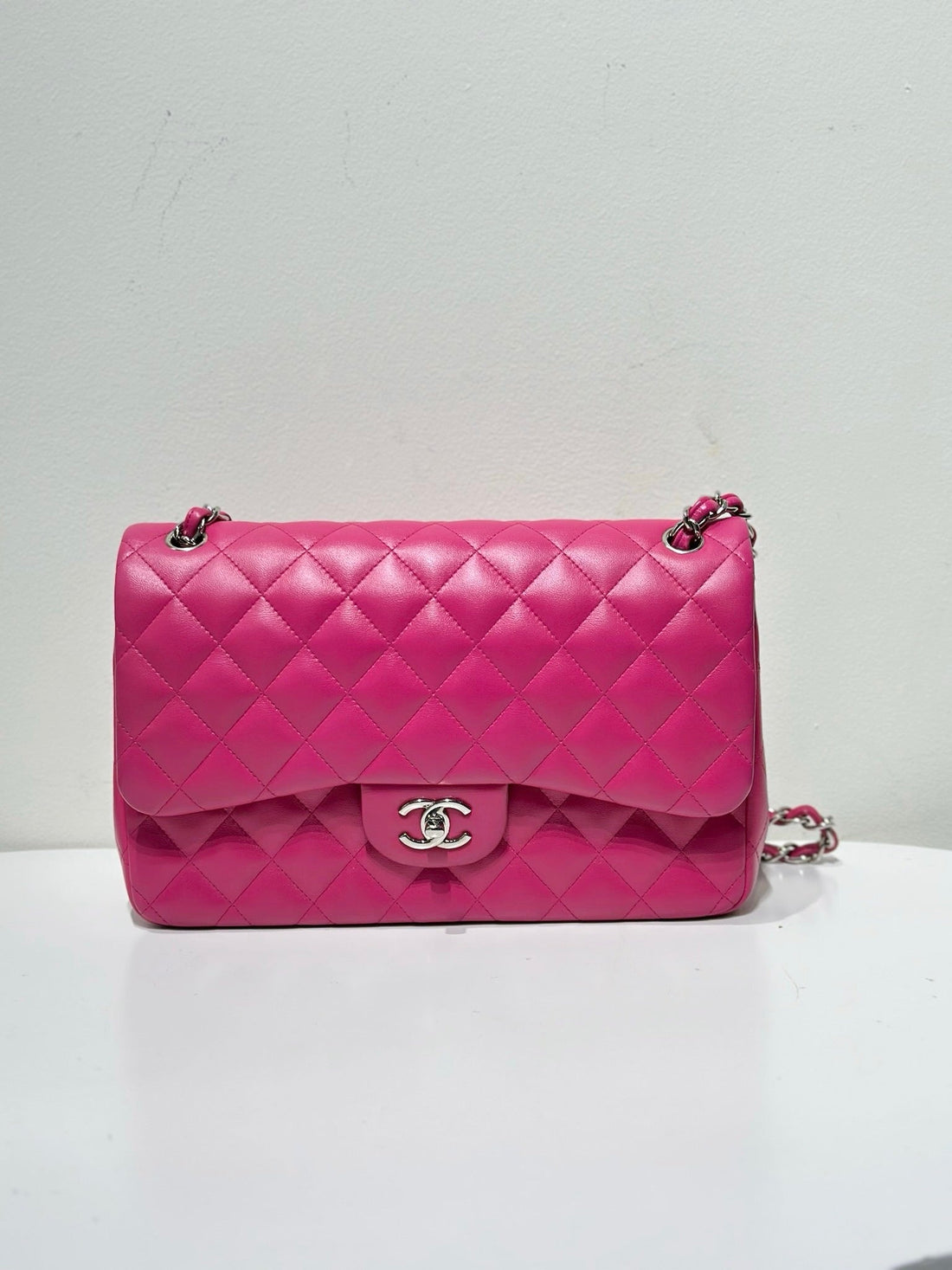 Chanel CF Flap Jumbo 19series Pink Shoulder Bag
