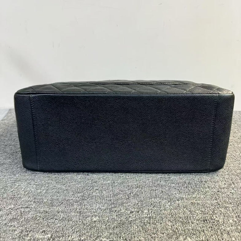 Chanel GST Tote Bag Black Quilted Leather