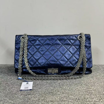 Chanel  2.55 Bag Navy Leather Shoulder Bag