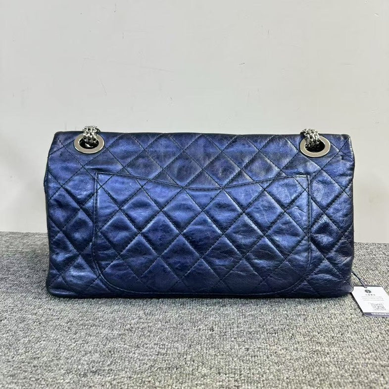 Chanel  2.55 Bag Navy Leather Shoulder Bag