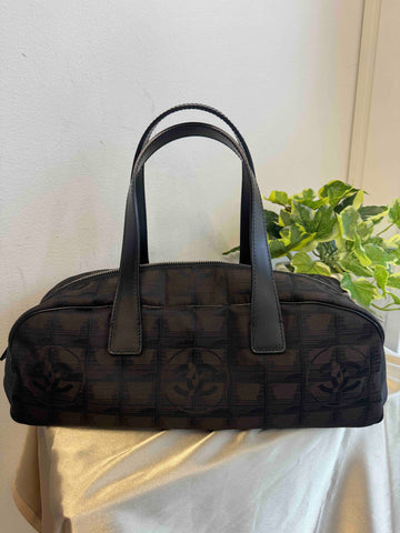 Chanel Black Nylon Boston Bag -  Designer Handbag
