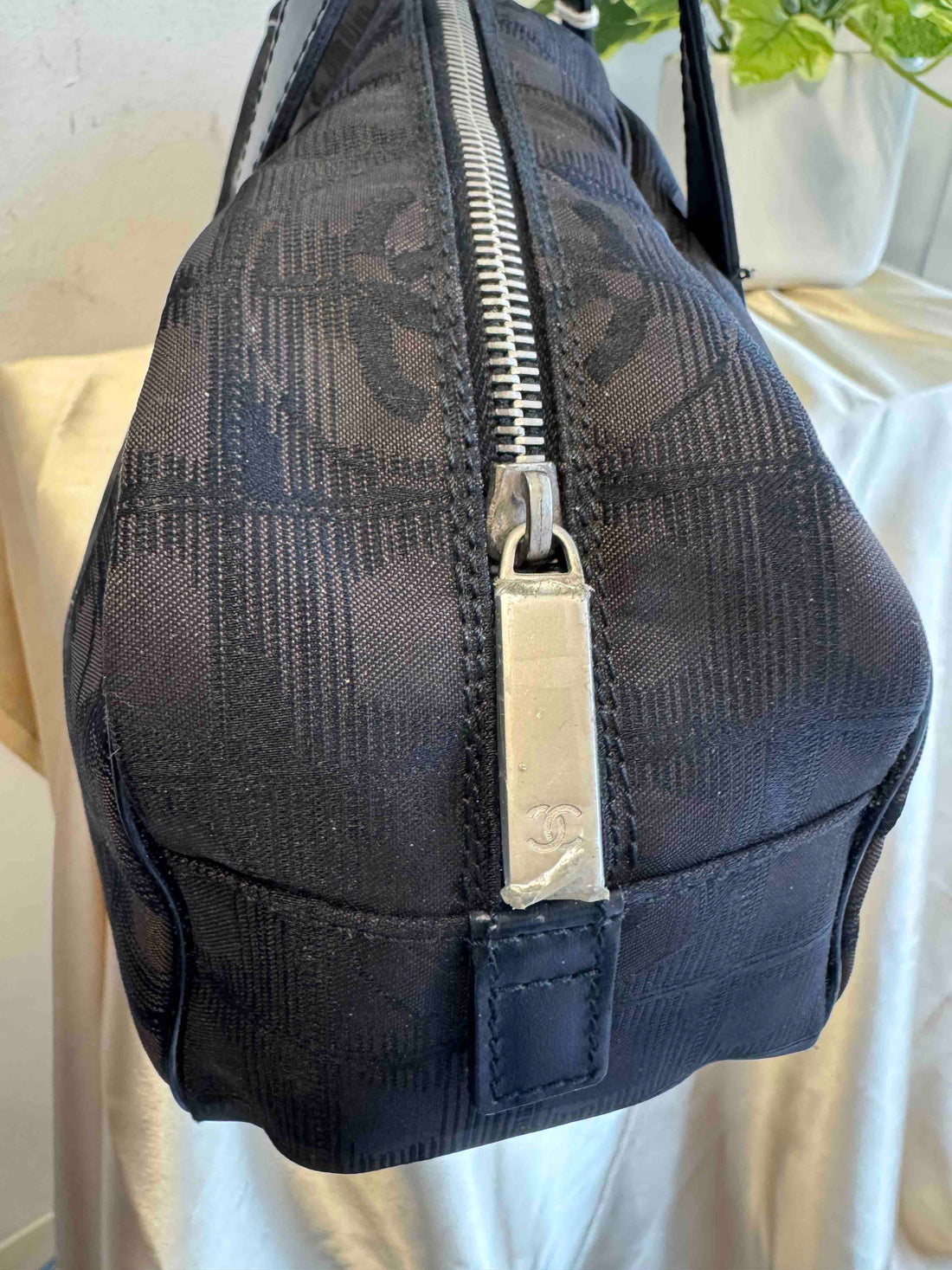 Chanel Black Nylon Boston Bag -  Designer Handbag