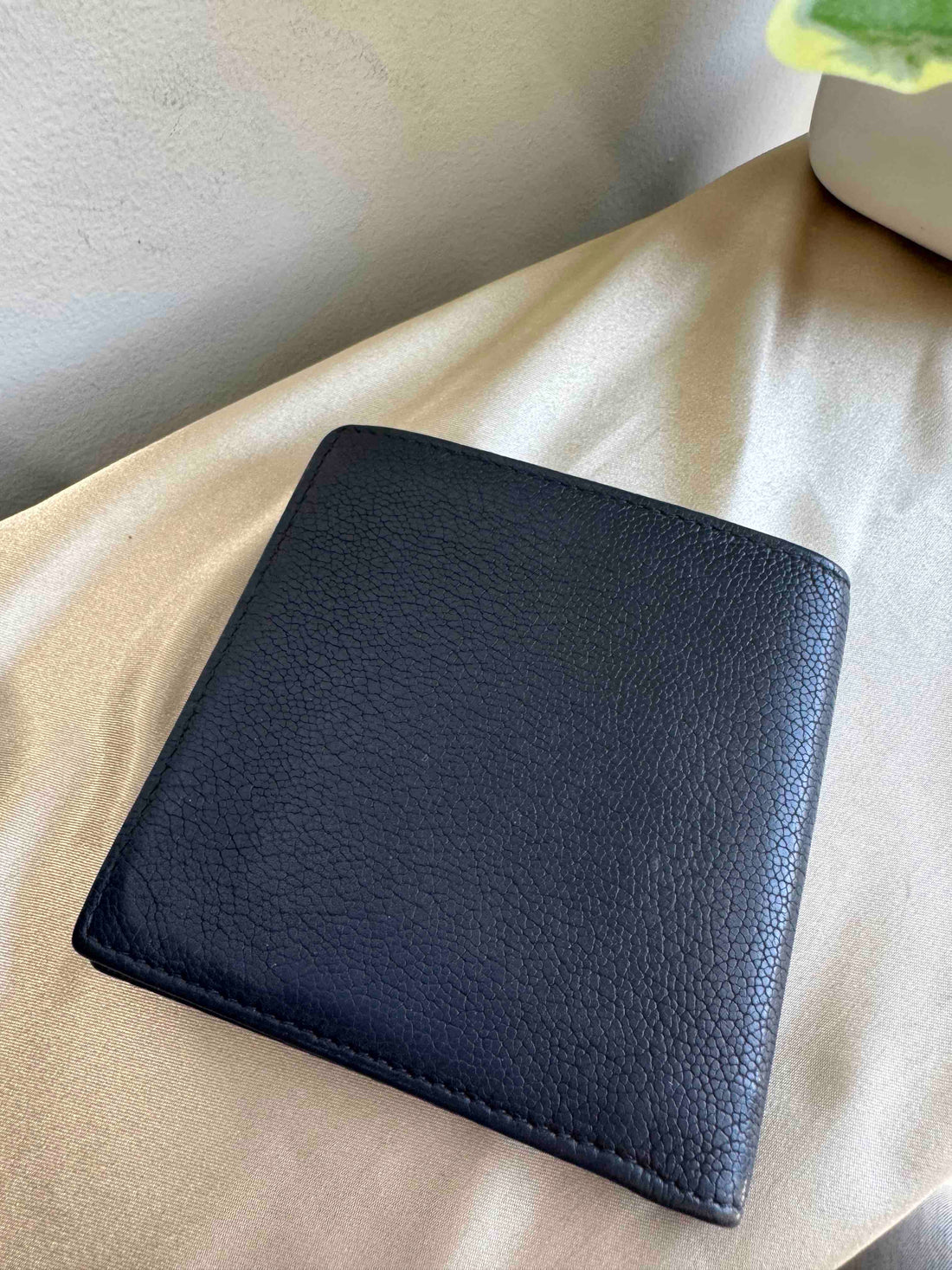Chanel Unisex Wallet Black Leather -  Designer Handbag