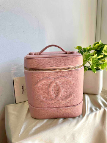 Chanel Van Bag Pink Quilted Leather - Handle Bag