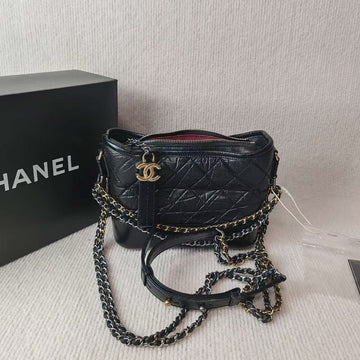 Chanel  Gabrielle Bag 4123110 Black Leather Crossbody