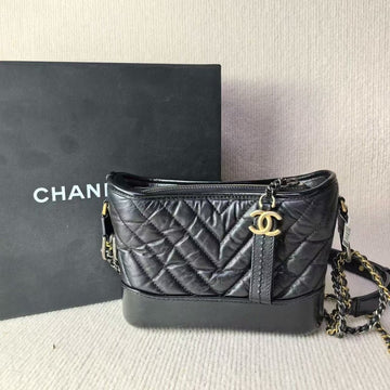 Chanel Gabrielle Bag Black Quilted Crossbody Bag 5010205