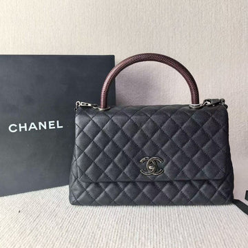 Chanel Coco Handle Black Top Handle Bag