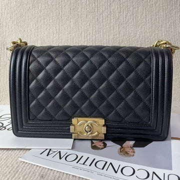 Chanel Leboy Bag Black Quilted Crossbody