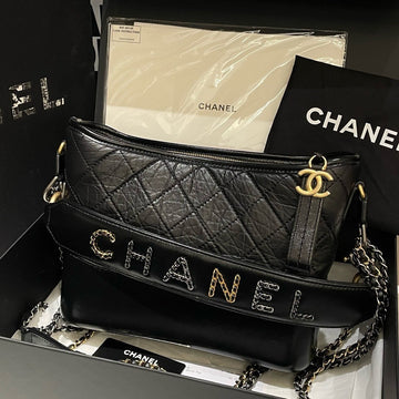 Chanel Gabrielle Bag New Medium Black Shoulder Bag 99% New (2019) #13616