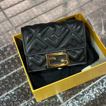 Fendi Black Leather Wallet - Pre-loved