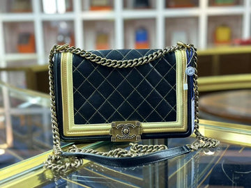 Chanel Boy Bag Black Quilted Leather Shoulder Bag