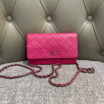 Chanel WOC Wallet on Chain Pink Shoulder Bag