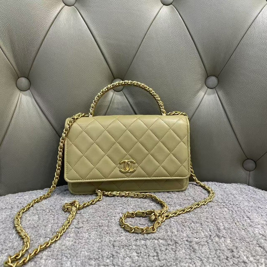 Chanel Quilted Beige Shoulder Bag