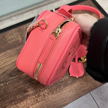 Chanel Pink Leather Chain Shoulder Bag