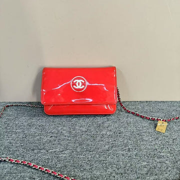 Chanel   Leather Red Crossbody Bag  MY3-8