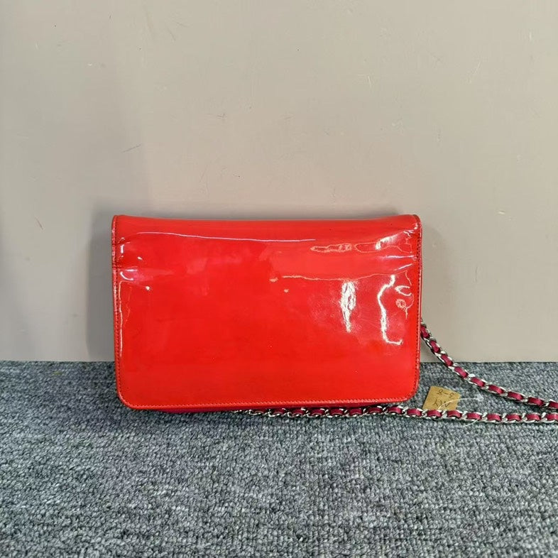 Chanel   Leather Red Crossbody Bag  MY3-8