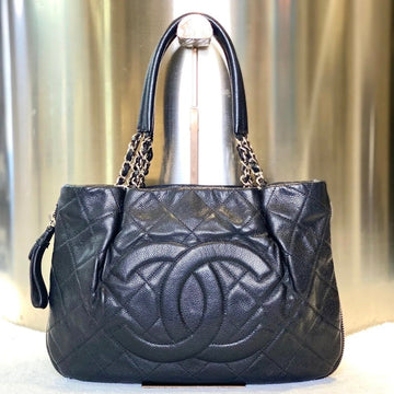 Chanel GST Black Quilted Leather Tote Bag 2315