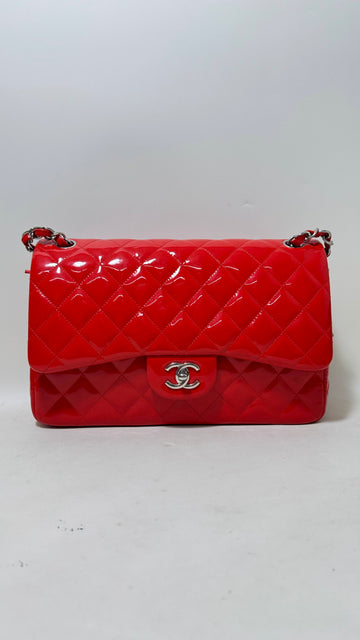 Chanel Flap  Leather Bag in Red - Shoulder Bag