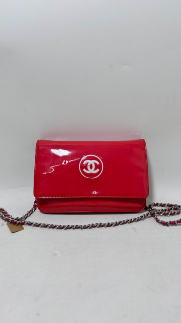 Chanel  Red WOC Crossbody Bag