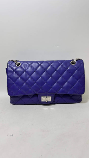 Chanel  2.55 Bag Purple Quilted Leather Shoulder Bag