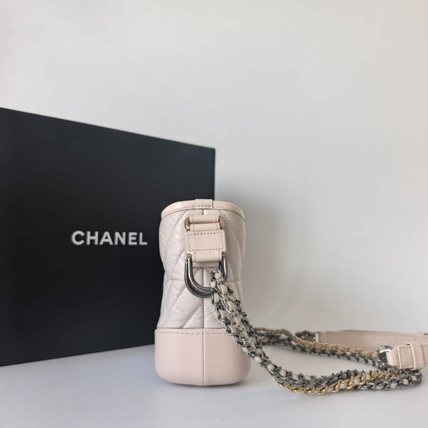 Chanel Gabrielle Bag Quilted Beige Crossbody