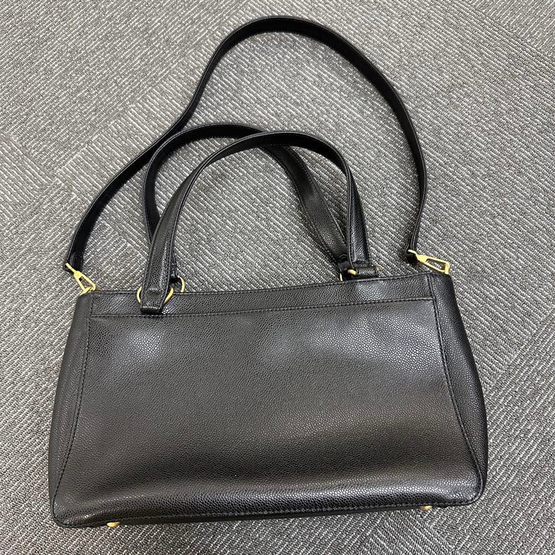 Chanel Double C Black 2way Shoulder Bag