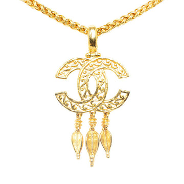 Top Quality Chanel  Coco Mark Swing Necklace Gold Plated